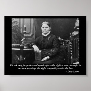 Poster Lucy Stone Equal Civil Rights Rebel Líder
