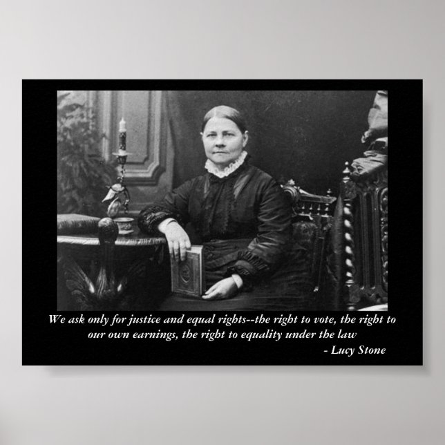 Poster Lucy Stone Equal Civil Rights Rebel Líder (Frente)