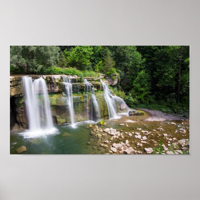 Póster Ludlowville Falls, Ludlowville, Nova Iorque (Frente)