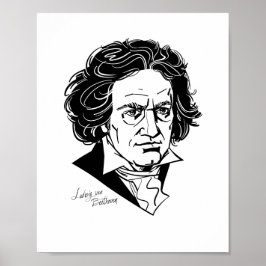 Poster Ludwig van Beethoven