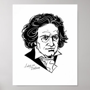 Poster Ludwig van Beethoven