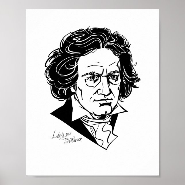 Poster Ludwig van Beethoven (Frente)