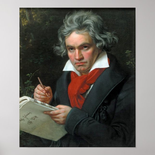 Póster Ludwig van Beethoven Portrait (Frente)