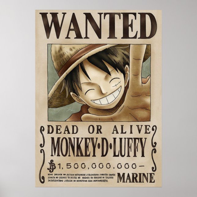 Poster LUFFY One Peece (Frente)
