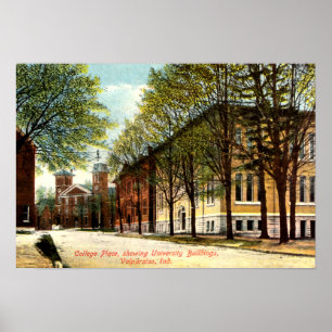 Póster Lugar da faculdade de Valparaiso, Indiana