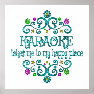 Poster Lugar feliz de Karaoke