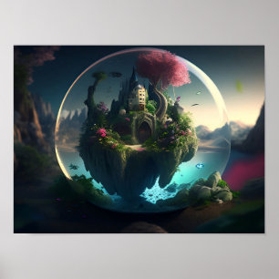 Poster Lugar pacífico, terra maravilhosa Poater / Wall Ar