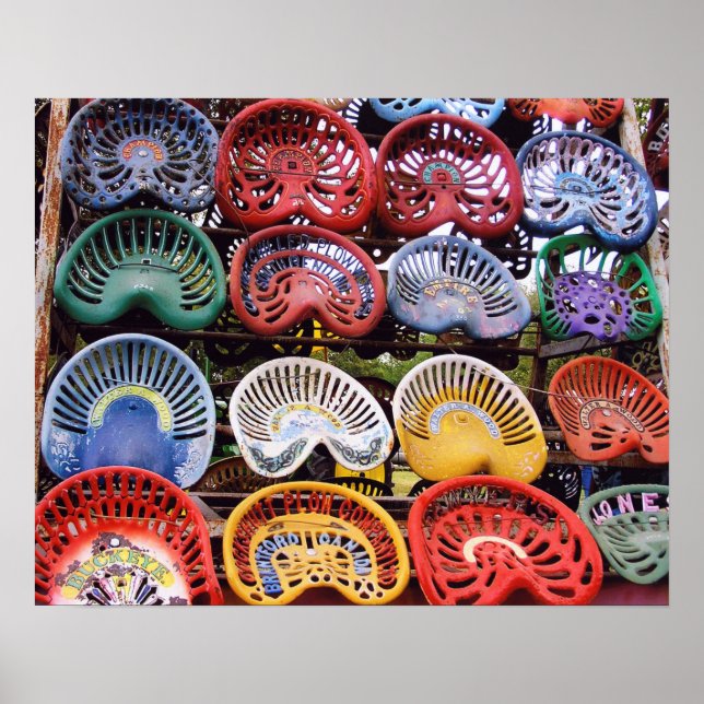 Póster Lugares de tratores no espetáculo de tratores (Frente)