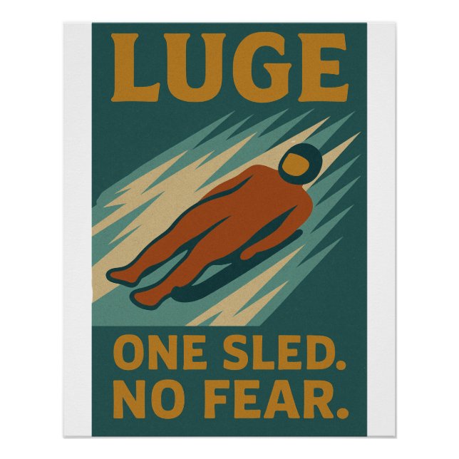 Póster Luge – Um Trenó. Sem Medo (Frente)