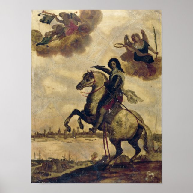 Póster Luís XIII no cerco de La Rochelle (Frente)