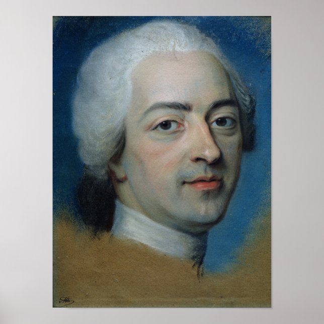 Póster Luís XV King da França e Navarra, após 1730 (Frente)
