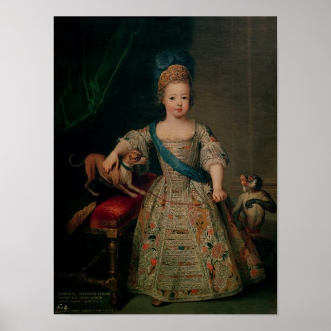 Poster Luís XV quando criança, 1714 (Frente)