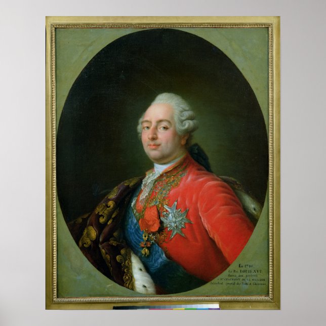 Póster Luís XVI 1786 (Frente)