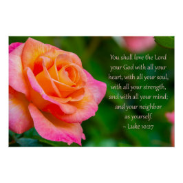 Póster Luke 10:27 Print, Value Poster Paper (Semi-Gloss)