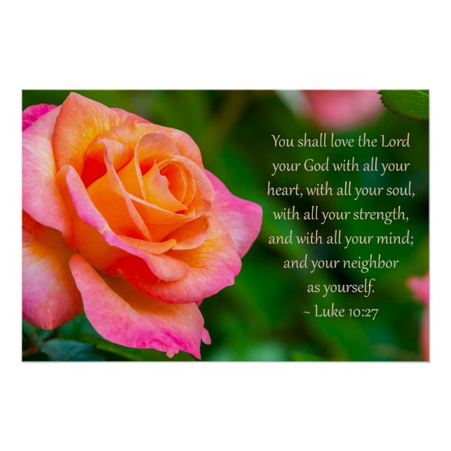 Póster Luke 10:27 Print, Value Poster Paper (Semi-Gloss) (Frente)