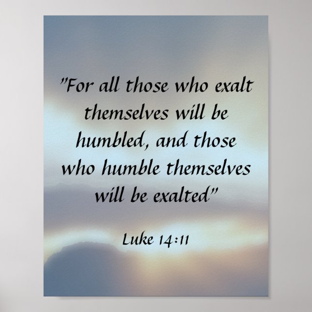 Poster Luke 14:11 (Frente)