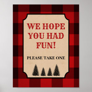 Poster Lumberjack - Sinal De Favor Esperamos Que Tivesse