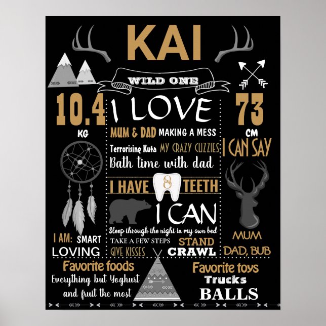 Poster Lumberjack Woodland antlers alce alce alce alce An (Frente)