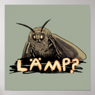 Poster Luminária? Moth Meme