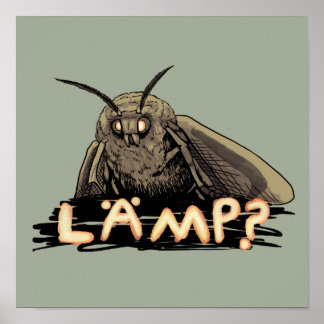 Poster Luminária? Moth Meme