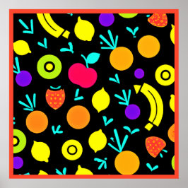 Poster Luminous Fruta Fiesta