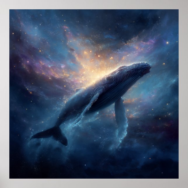 Poster Luminous Nebula Humpback (Frente)