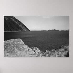 Póster Lummi Island, WA - View from Lummi Rocks
