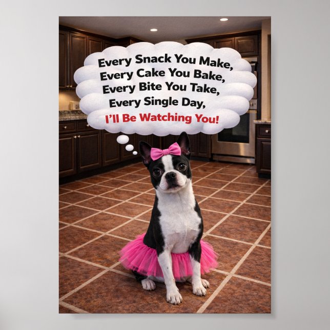 Poster "Luna is Watching You" (Frente)