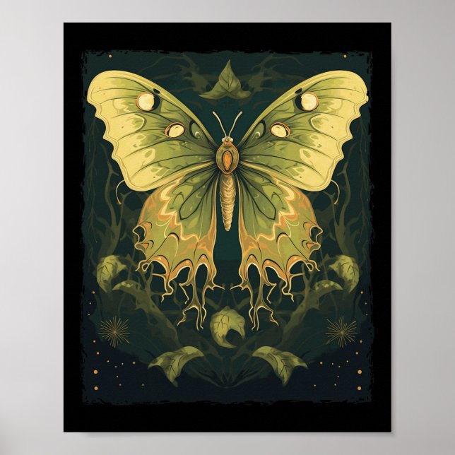 Poster Luna Moth Halloween (Frente)