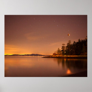 Poster Lunar Eclipse Victoria, British Columbia