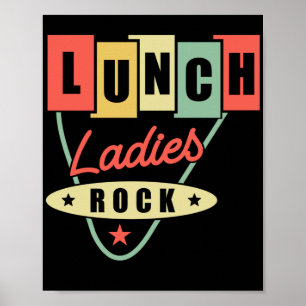 Poster Lunch Lady Lunch Ladies Rock Lunch Lady