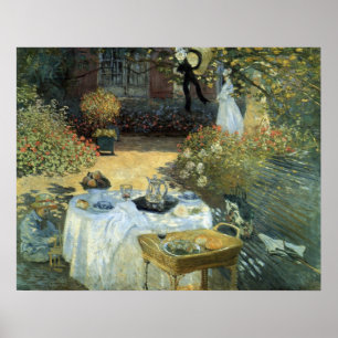 Poster Luncheon de Claude Monet, Impressionismo de Vintag