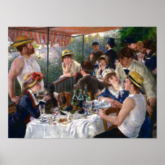 Póster Luncheon do Partido Barco por Renoir (Frente)
