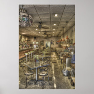 Poster Luncheonette do vintage
