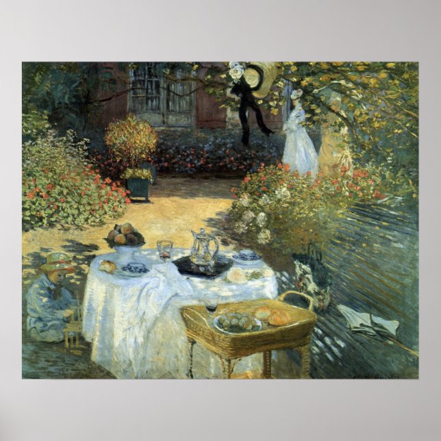 Poster Lunguejo por Claude Monet, Impressionismo Vintage (Frente)