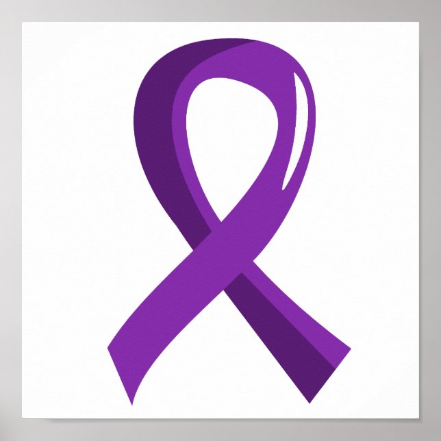 Poster Lupus Purple Ribbon 3 (Frente)
