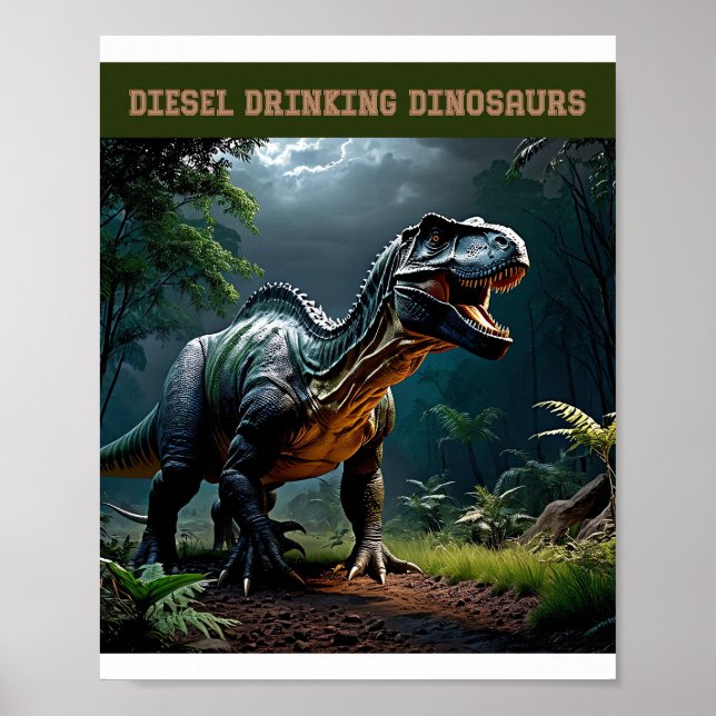 Poster Lurking Albertosaurus (Frente)
