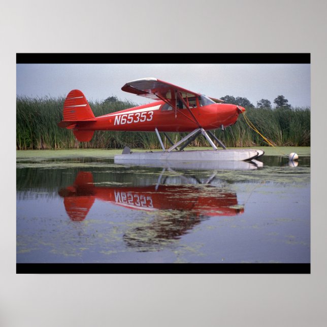 Póster Luscombe, 8A, 1940, Oshkosh_Classic Aviation (Frente)