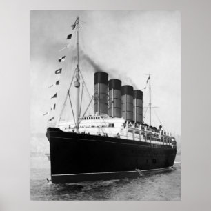 Póster Lusitania do RMS