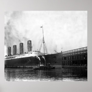 Póster Lusitania Docking