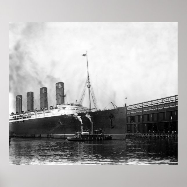Póster Lusitania Docking (Frente)