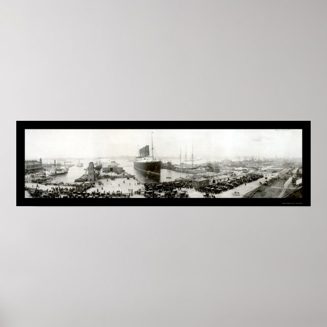 Póster Lusitânia Fim da Viagem Foto 1907 (Frente)