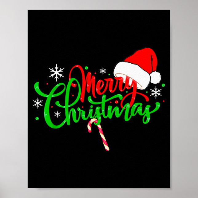 Poster Lustiges Weihnachts Geschenke Merry Christmas Funn (Frente)