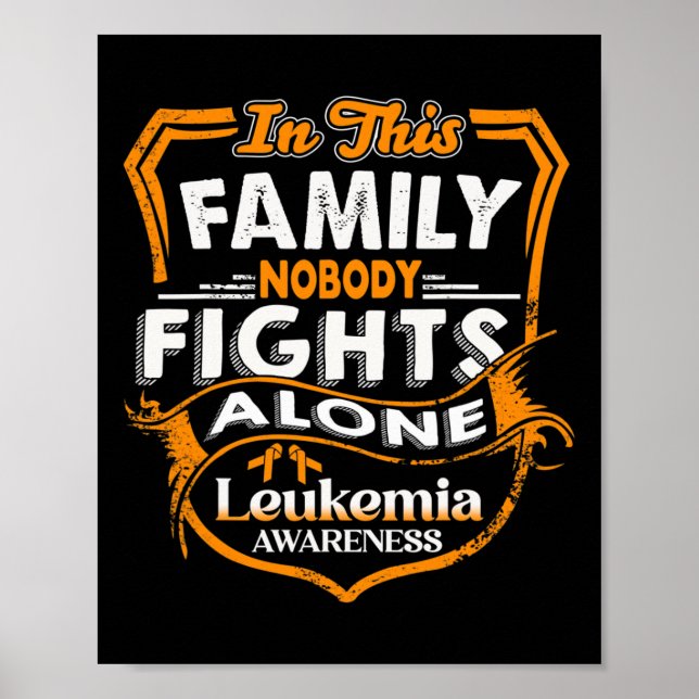 Poster Luta - Consciência da leucemia (Frente)