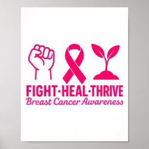 Poster Luta Contra A Cura Enorme Sensibilização Do Cancer