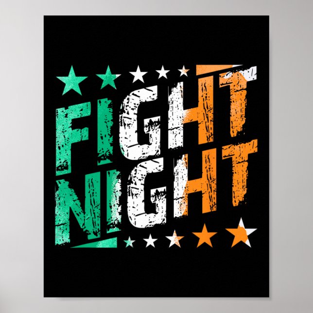 Poster Luta Contra A Mama De Boxing Noturno Ou O Ventilad (Frente)