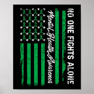 Poster Luta contra a saúde mental e a consciência verde