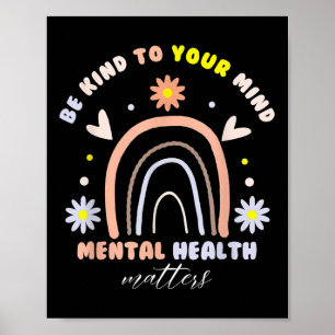 Poster Luta Contra A Saúde Mental Estigma E Sensibilizaçã