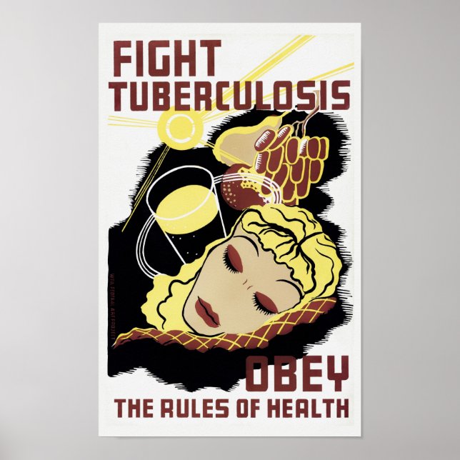 Poster Luta Contra A Tuberculose - Obedecer Às Regras De  (Frente)