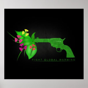 Póster Luta contra o aquecimento global